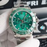 Swiss Grade 1 Copy Rolex Cosmograph Daytona ETA7750 Chronograph Watch Emerald Green Ceramic Bezel